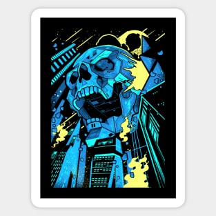 Invasion of the Giant Techno Skulls Sticker